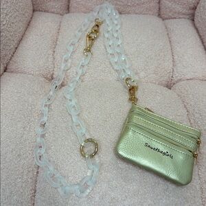 Save the Girls‎ Gold Mini Crossbody with Chain Strap